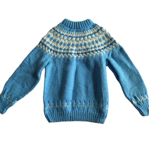 Vintage Sweaters - Vintage Fair Isle Wool Sweater